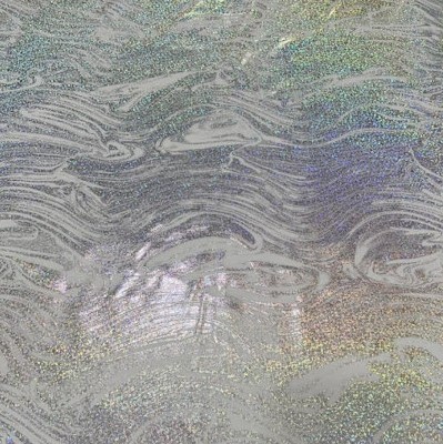 Fényes holo mintás fürdőruha anyag